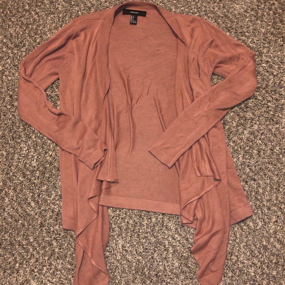 Forever 21 Pink Cardigan